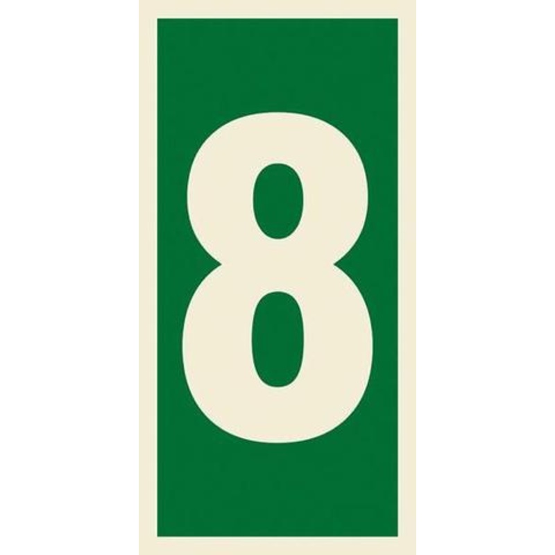 Marine Safety Sign, IMO Life Saving App. Symbol: Number 8