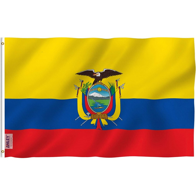 Anley – Ecuador Polyester Flag – 3′ x 5′