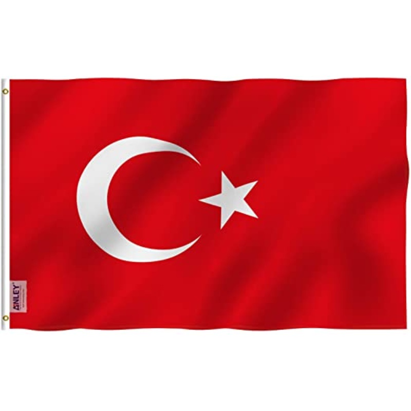 Anley – Turkey Polyester Flag – 3′ x 5′