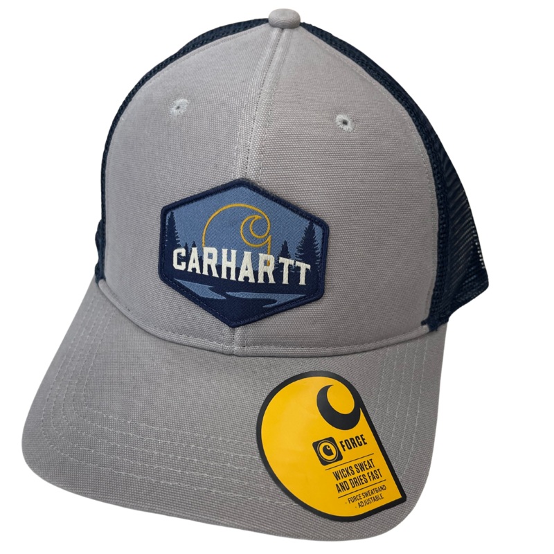 Carhartt – CANVAS MESH BACK OUTDOOR PATCH CAP,  Grey