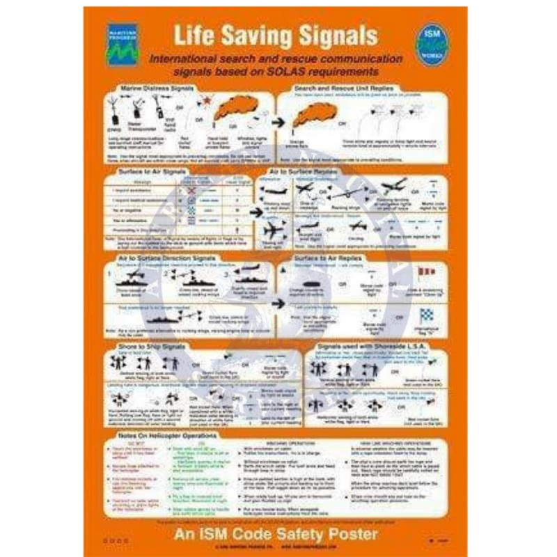 Poster – SOLAS Life Saving Signals and Rescue Methods – SOLAS 1