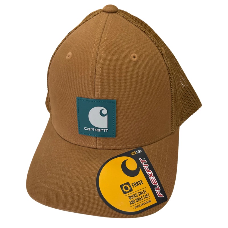 Carhartt – RUGGED FLEX TWILL MESH-BACK LOGO PATCH CAP