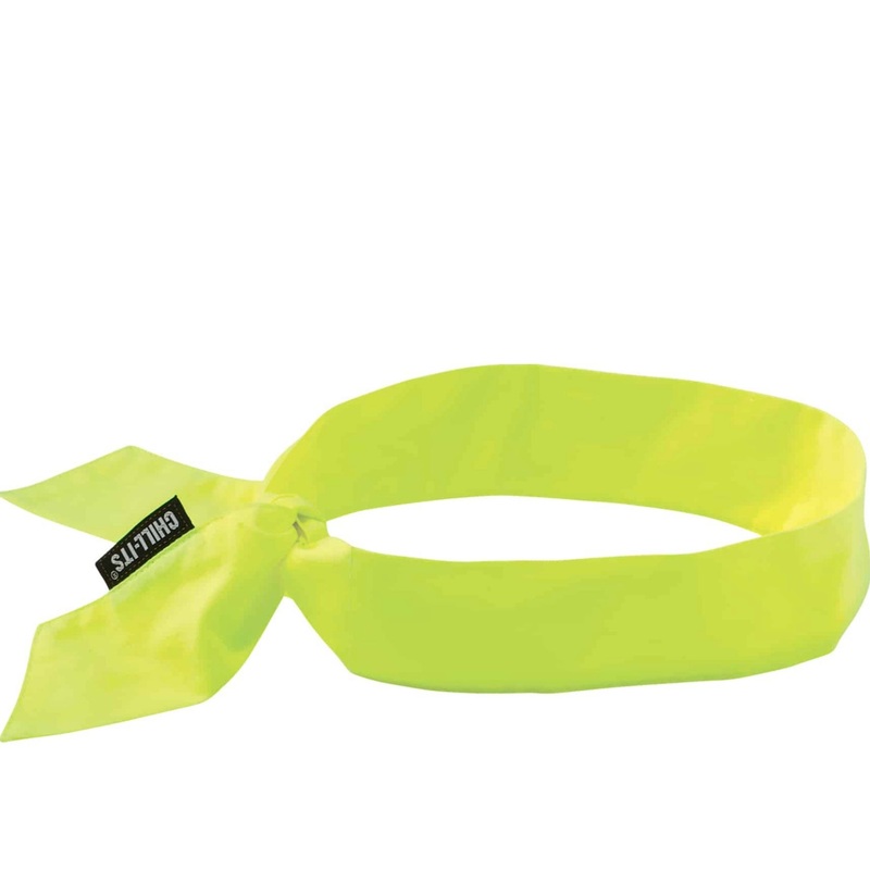 Chill-Its 6700CT Evaporative Cooling Bandana Headband – PVA, Tie Closure