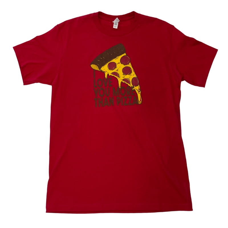 Ideal T By Next Level  I Love You More Than Pizza T-Shirt