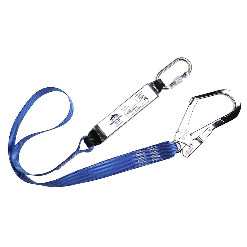 PW FP50 – Single Webbing 1.8m Lanyard With Shock Absorber