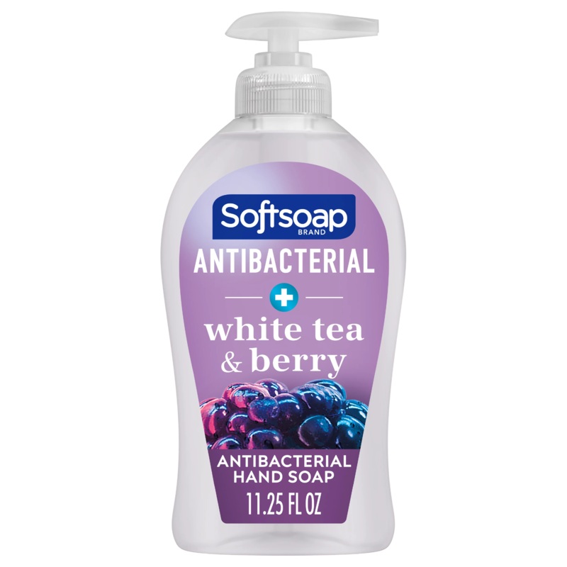 Softsoap – Antibacterial Liquid Hand Soap Pump, White Tea and Berry, 11.25 oz