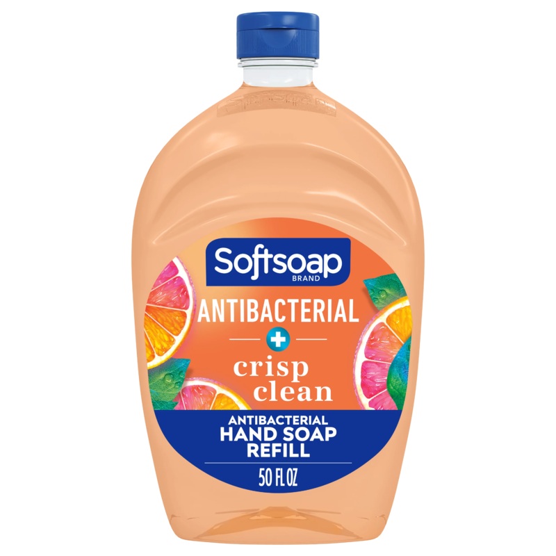 Softsoap – Antibacterial Liquid Hand Soap Refill, Crisp Clean, 50 oz