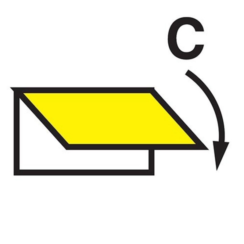 MARINE FIRE SIGN, IMO FIRE CONTROL SYMBOL: CLOSING DEVICE FOR CARGO SPACES VENTILATION INLET OR OUTLET