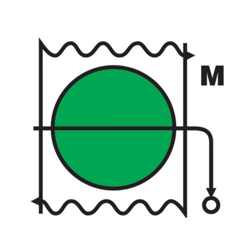 MARINE FIRE SIGN, IMO FIRE CONTROL SYMBOL: FIRE DAMPER FOR MACHINERY SPACES