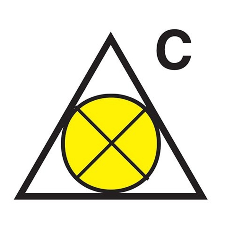 MARINE FIRE SIGN, IMO FIRE CONTROL SYMBOL: REMOTE VENTILATION SHUT-OFF FOR CARGO SPACES