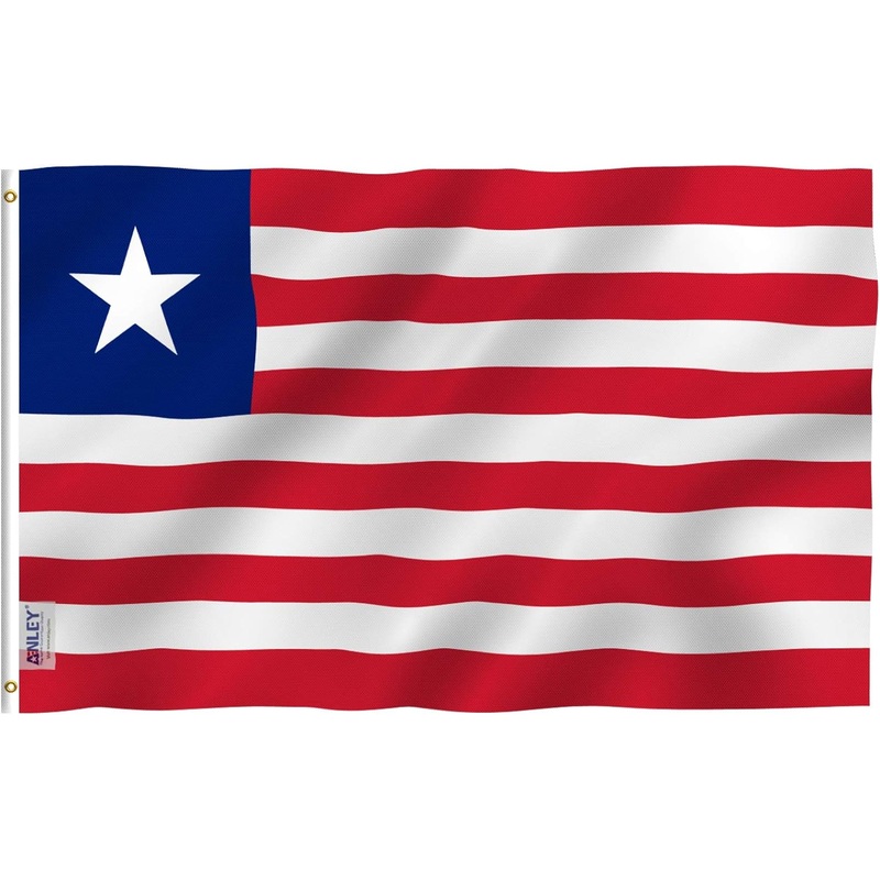 ANLEY – Fly Breeze Liberia Flag – 3′ x 5′