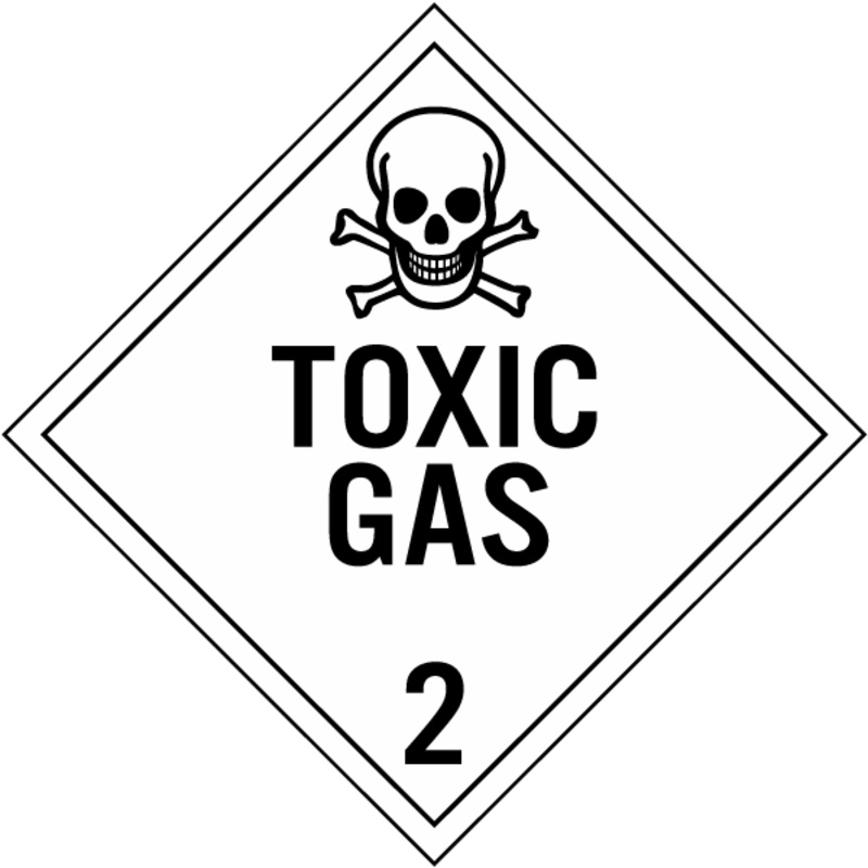 SS – Toxic Gas Class 2 Placard