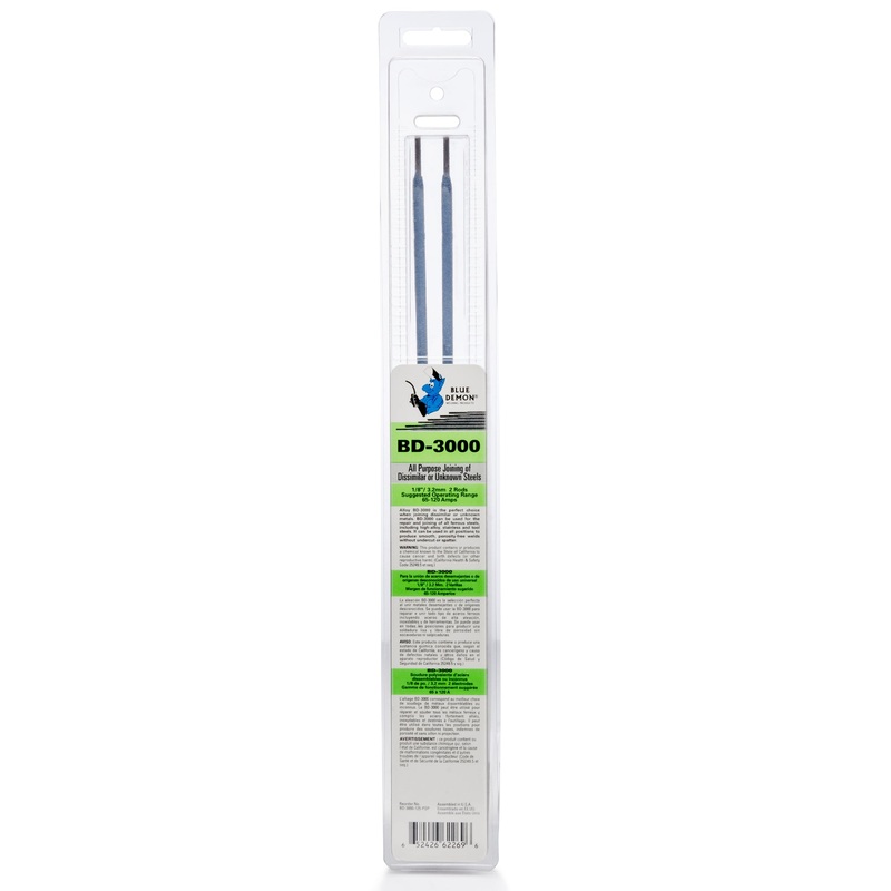 Alloy 3000 X 3/32in X 14in X POP Pack dissimilar metals maintenance electrode (4 RODS) (5/EA Master) – Blue Demon