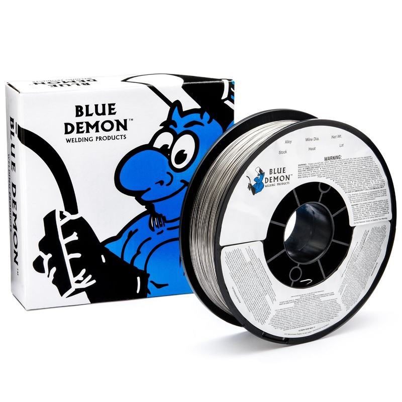 E71T-GS X .030 X 10 lb Spool gasless flux core welding wire (4/EA Master) – Blue Demon