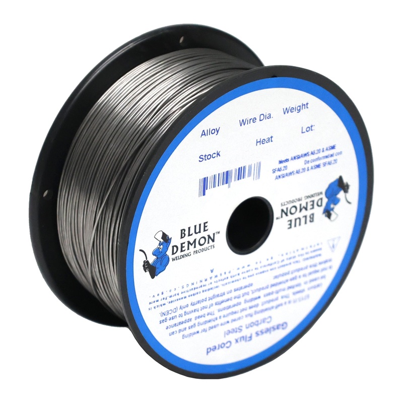 E71T-GS X .030 X 2 lb Spool gasless flux core welding wire (10/EA Master) – Blue Demon