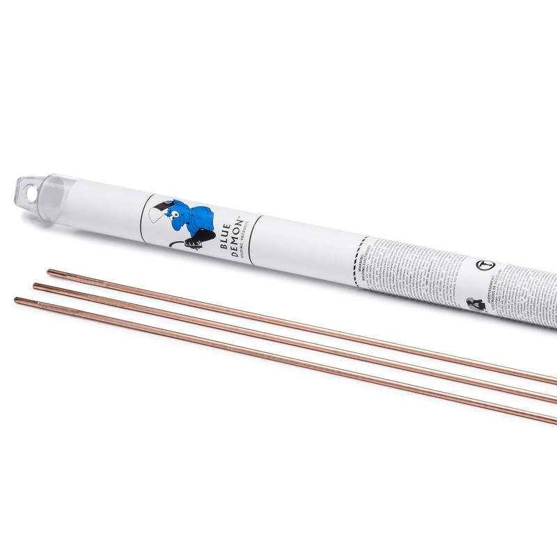 R60 X 1/16in X 36in X 1 lb Tube high strength oxy-acetylene gas welding rod (6/EA Master) – Blue Demon