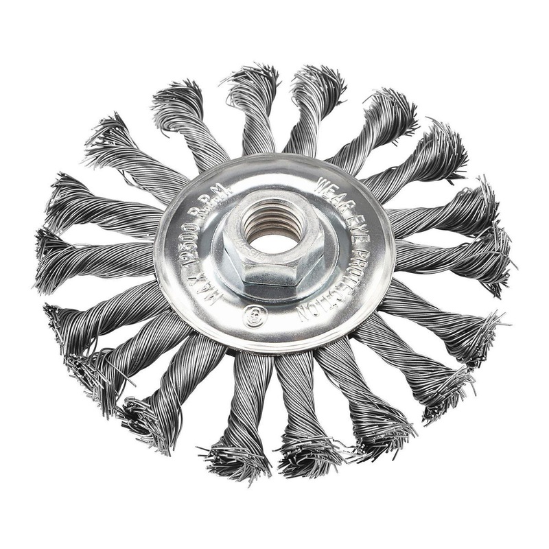 WARRIOR – 4-1/2 in. Carbon Steel Knotted Wire Wheel