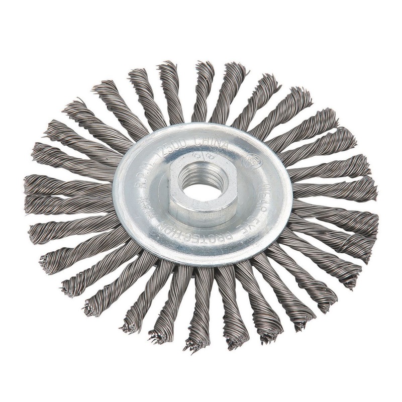 WARRIOR – 4-1/2 in. Stainless Knotted Wire Wheel