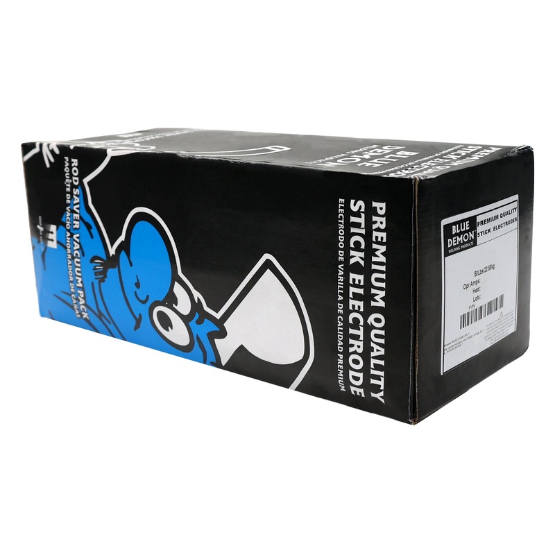 E7018 X 3/16in X 14in X 50 lb vacuum sealed foil bag – low hydrogen carbon steel electrode