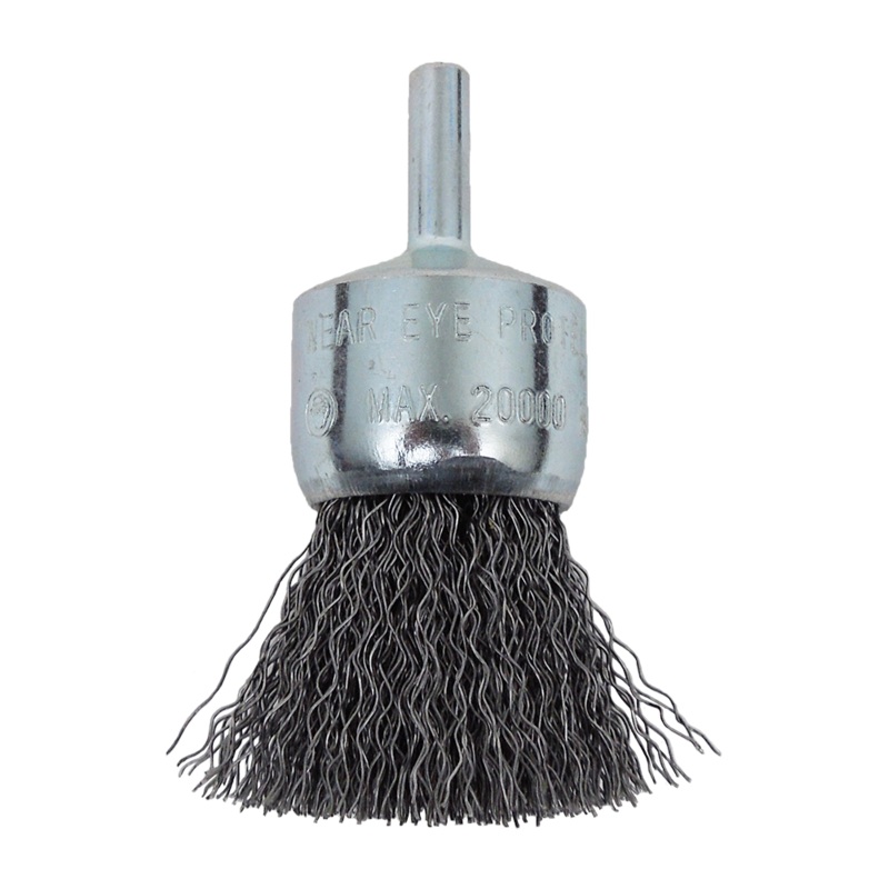 1 End Brush, Crimped, .014 Carbon, 1 Trim, 1/4 Stem, 20000 Max RPM