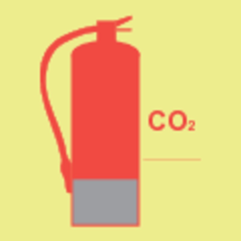 Fire extinguisher CO2 – 150mm x 150mm