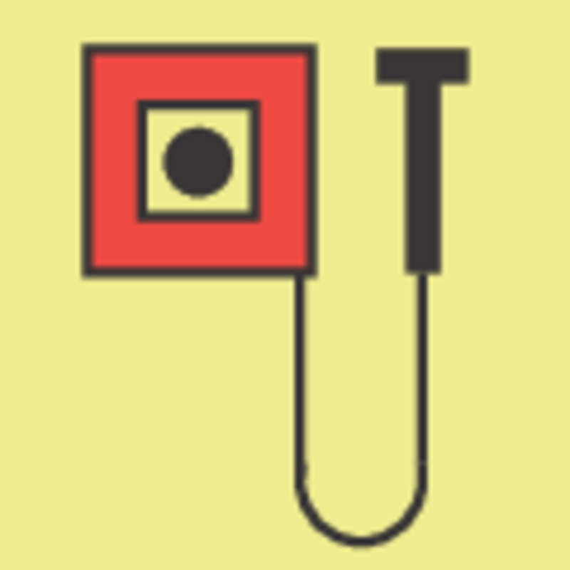 Manually operated call point – 150mm x 150mm
