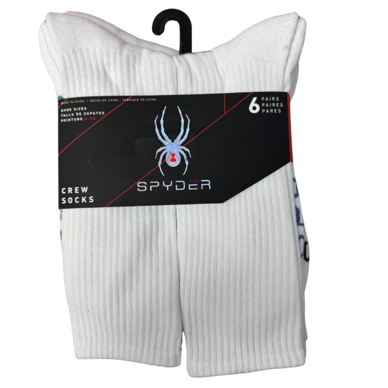 SPYDER – Crew Socks – 6 Pair