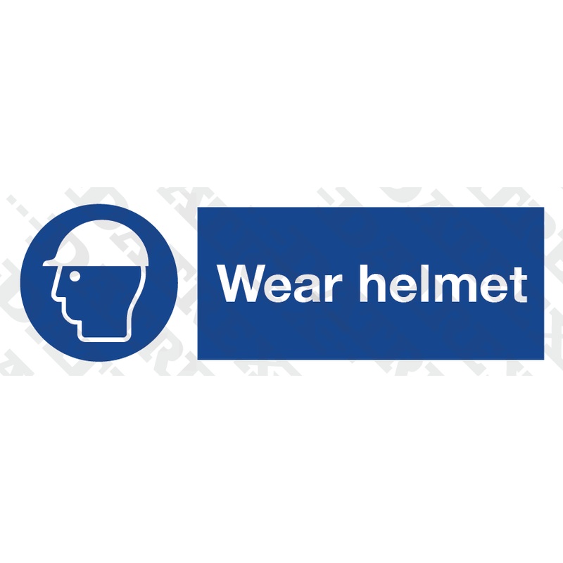 IMO LIFESAVING SIGNS – Wear helmet