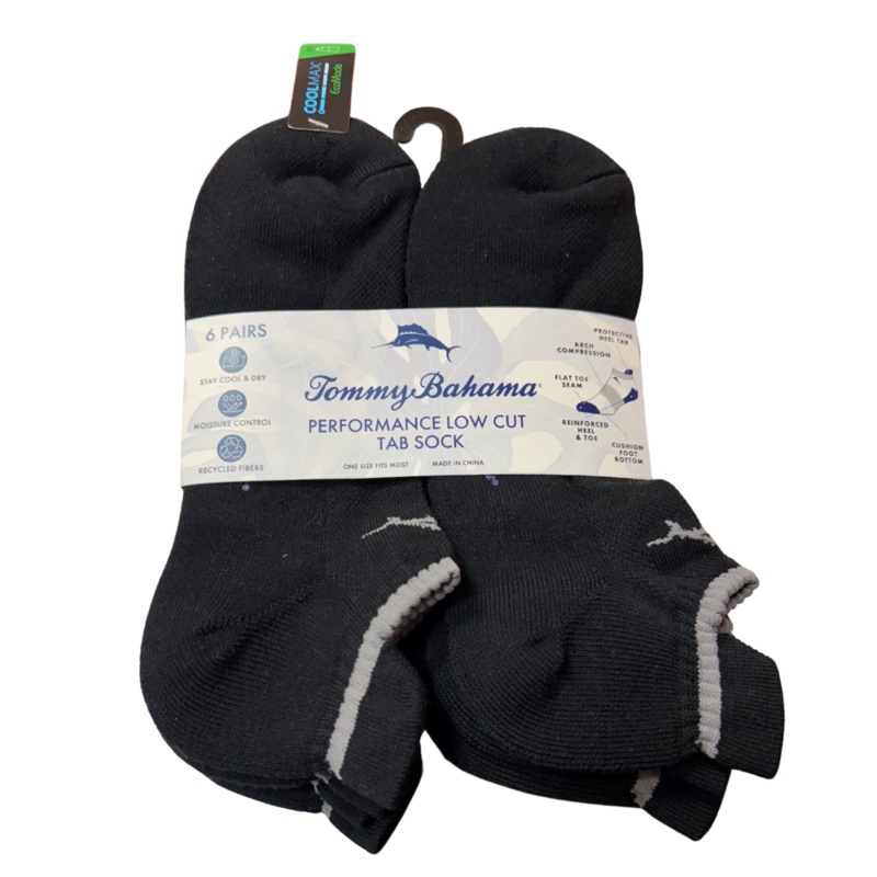 Tommy Bahama – Performance Low Cut Tab Sock