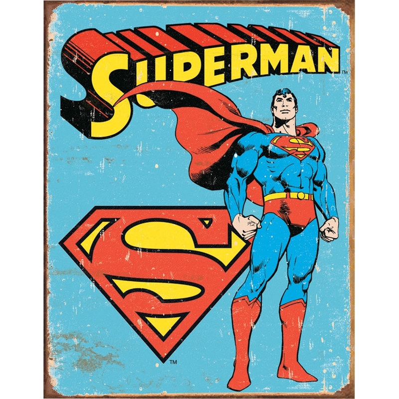 Superman Retro Tin Sign