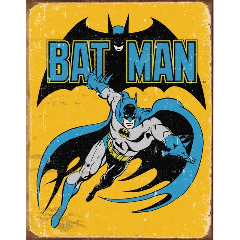 Bat Retro Tin Sign