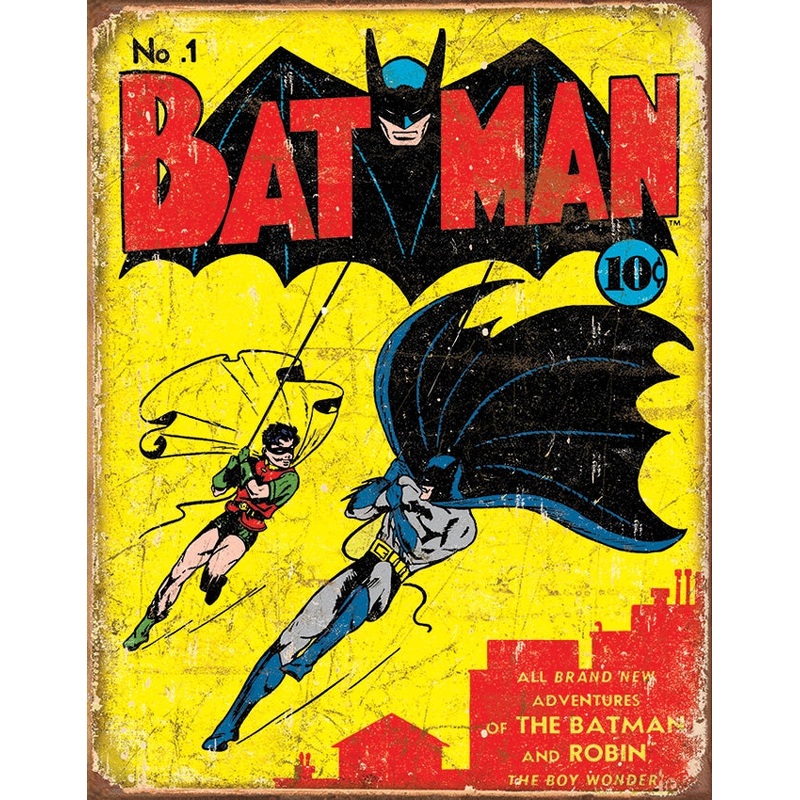Batman No. 1 Cover Tin Sign
