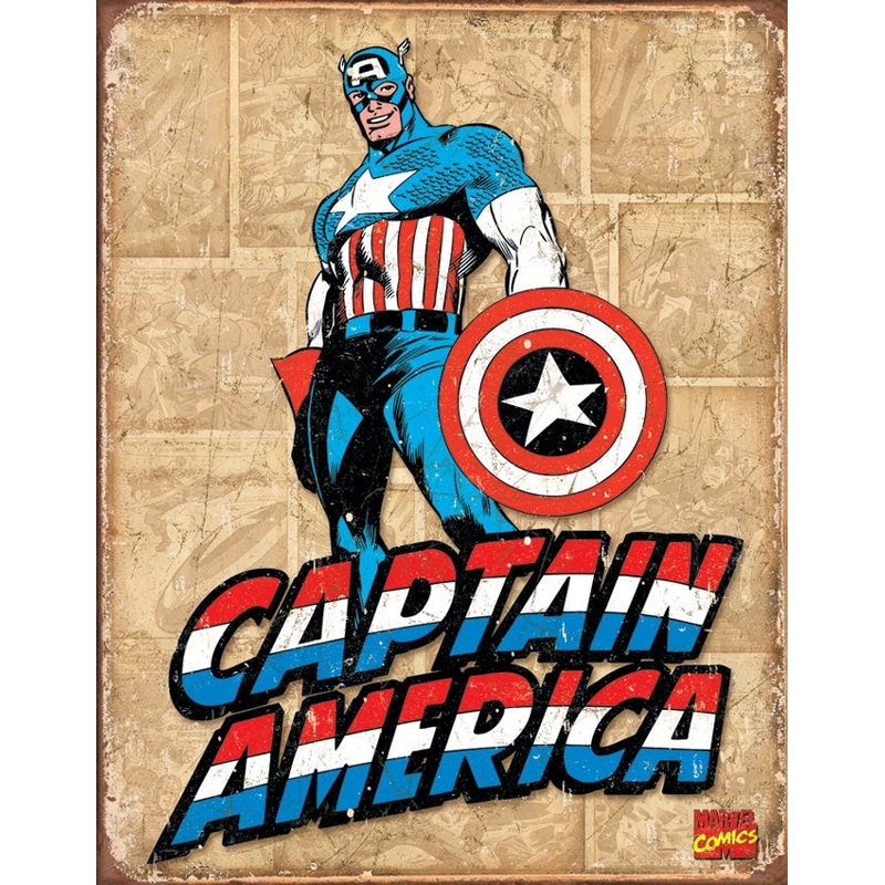 Captain America Tin Sign