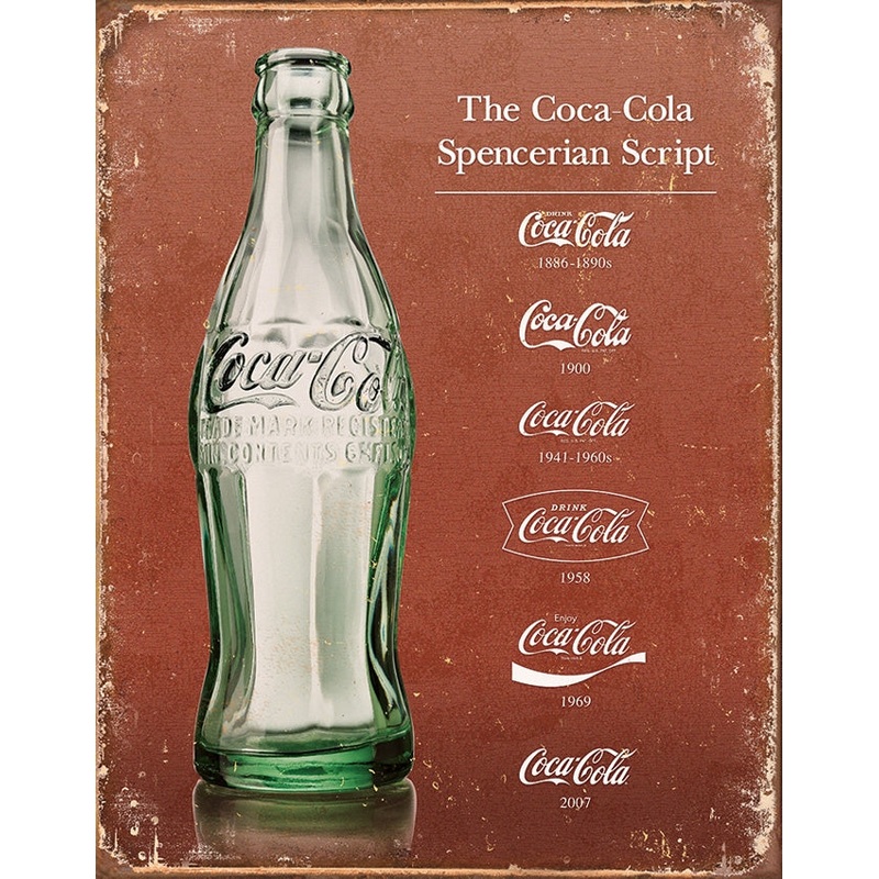 Coke Script Tin Sign