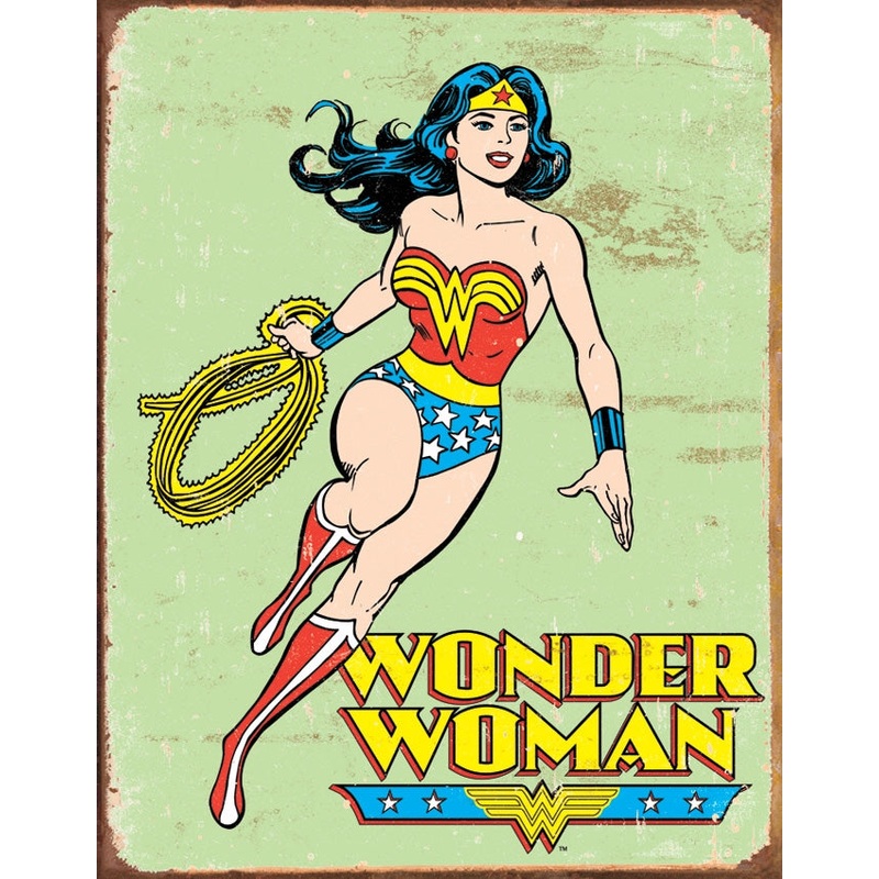 Wonder Woman Retro Tin Sign