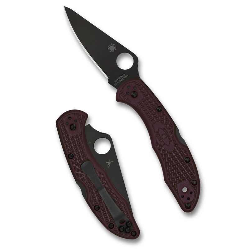 Spyderco Delica 4 Micro-Melt PD#1 Sprint Run C11BGBKP