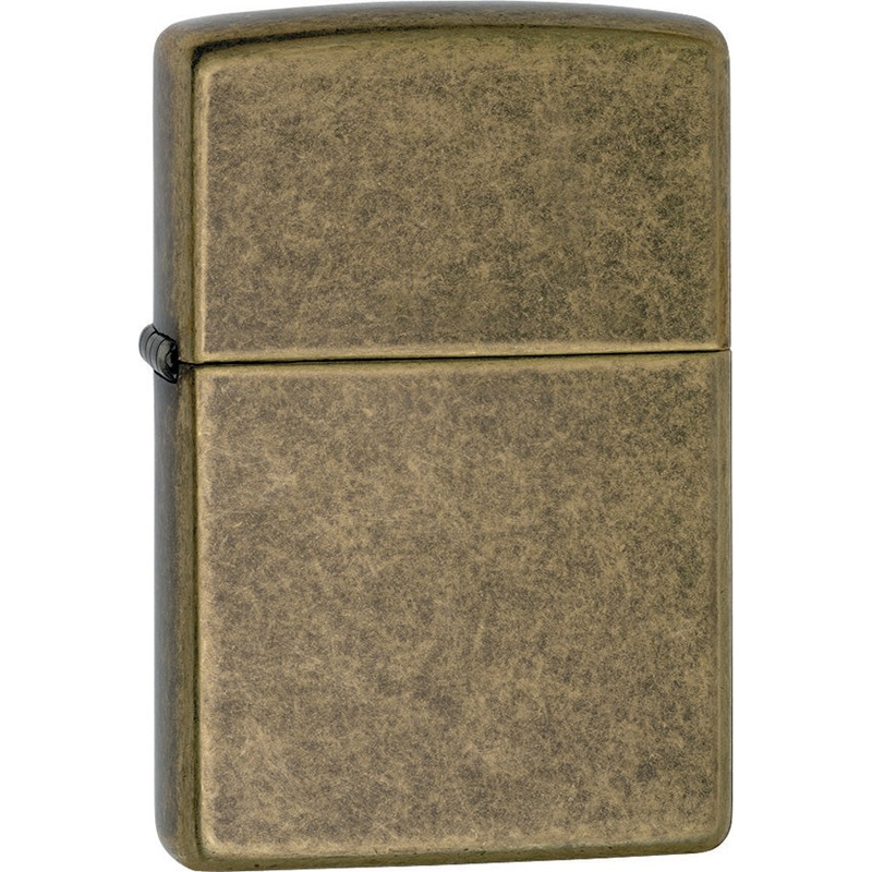 Zippo Classic Antique Brass Lighter 201FB