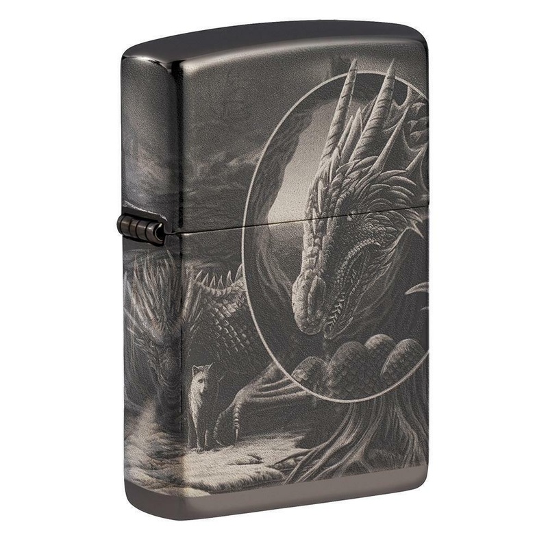 Zippo Lisa Parker Mythical High Polish Black 49287