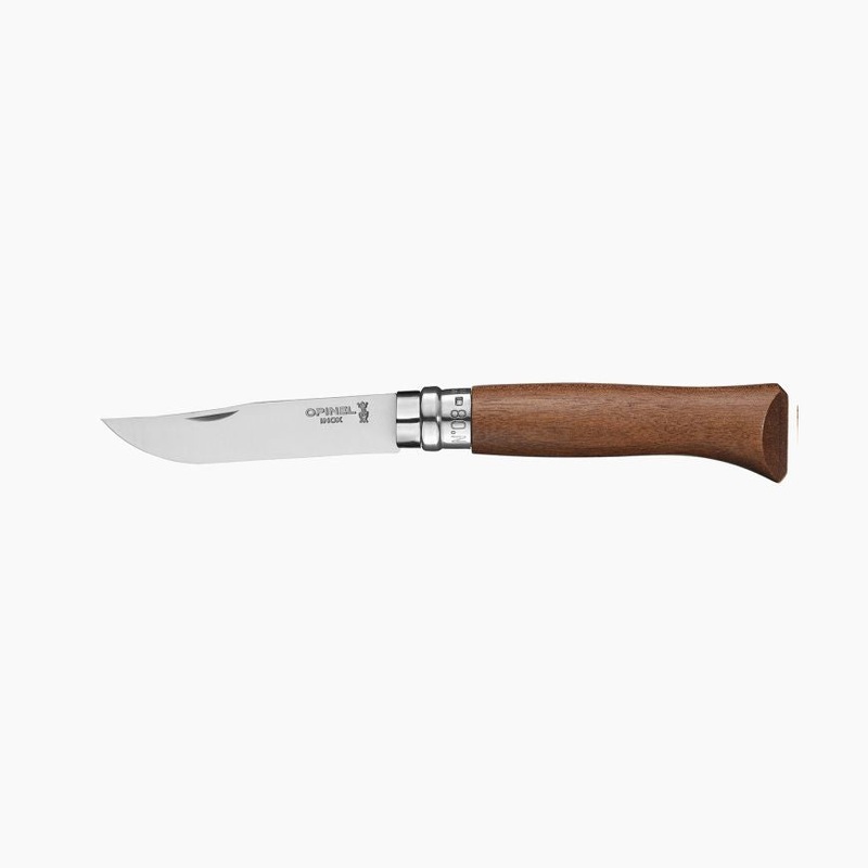 Opinel No. 8 Stainless Knife Walnut