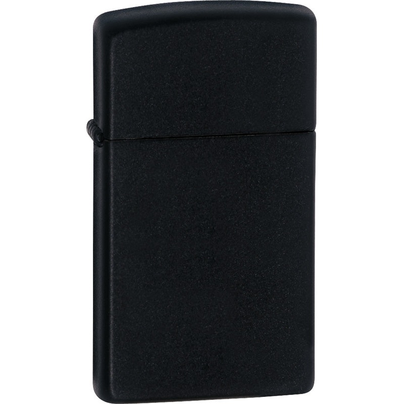Zippo Slim Black Matte Lighter 1618