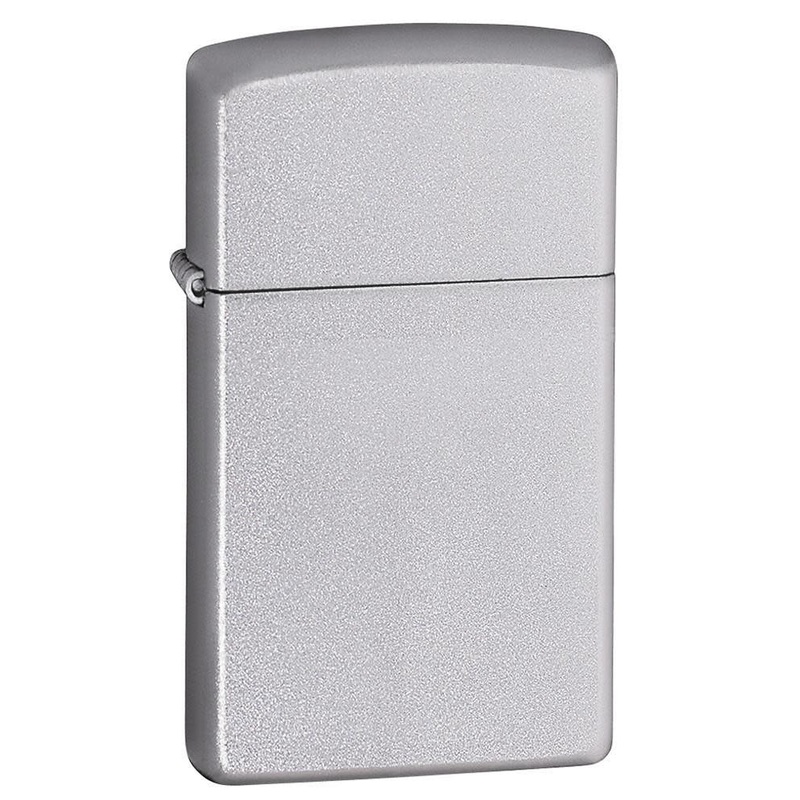 Zippo Slim Satin Chrome Lighter 1605