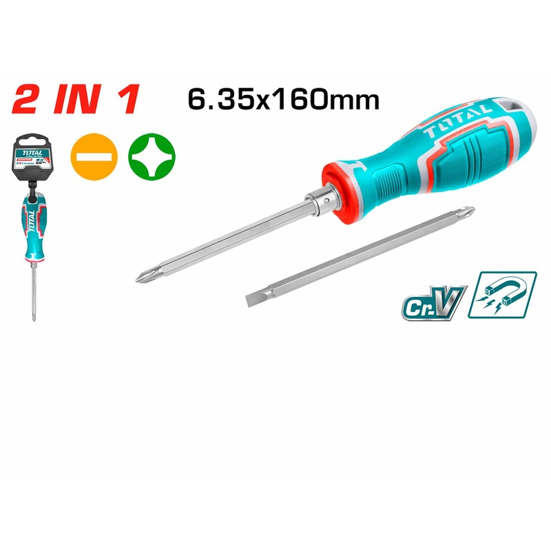 Total 2 IN 1 Screwdriver Set THT250206