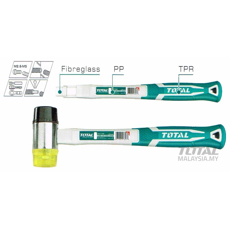 Total Rubber and Plastic Hammer THT77406
