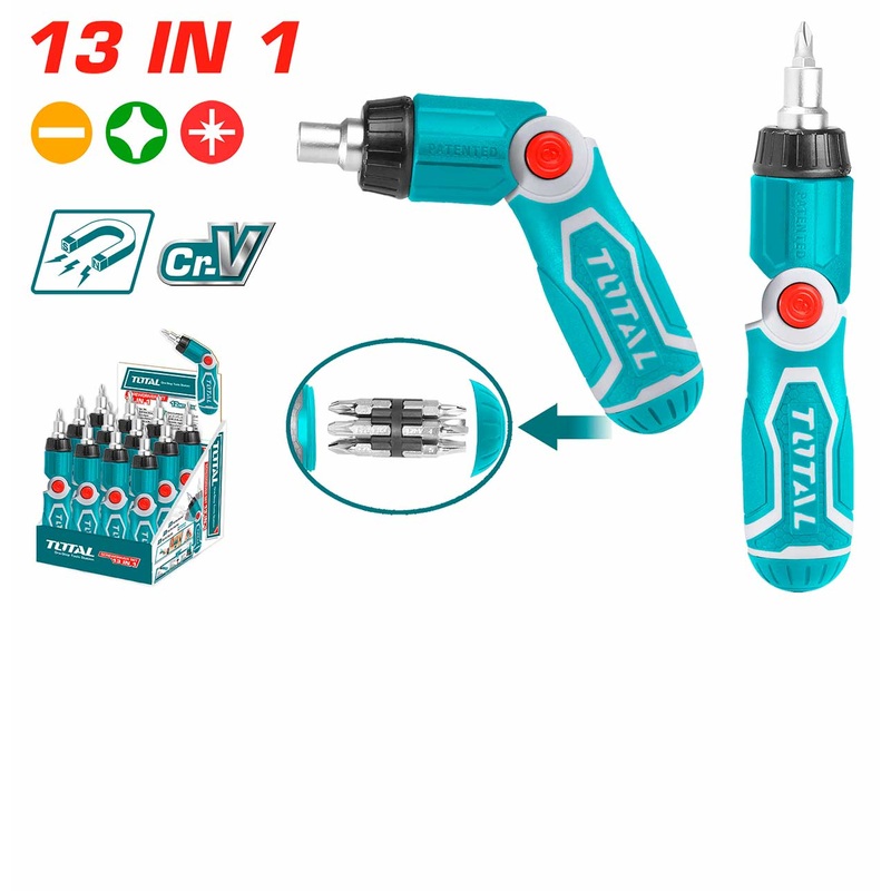 Total 13 IN 1 Ratchet Screwdriver Set TACSD30136