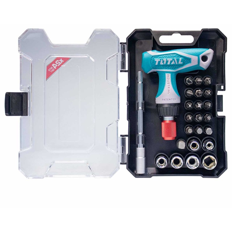 Total 24 Pcs T-Handle Wrench Screwdriver Set TACSD30186