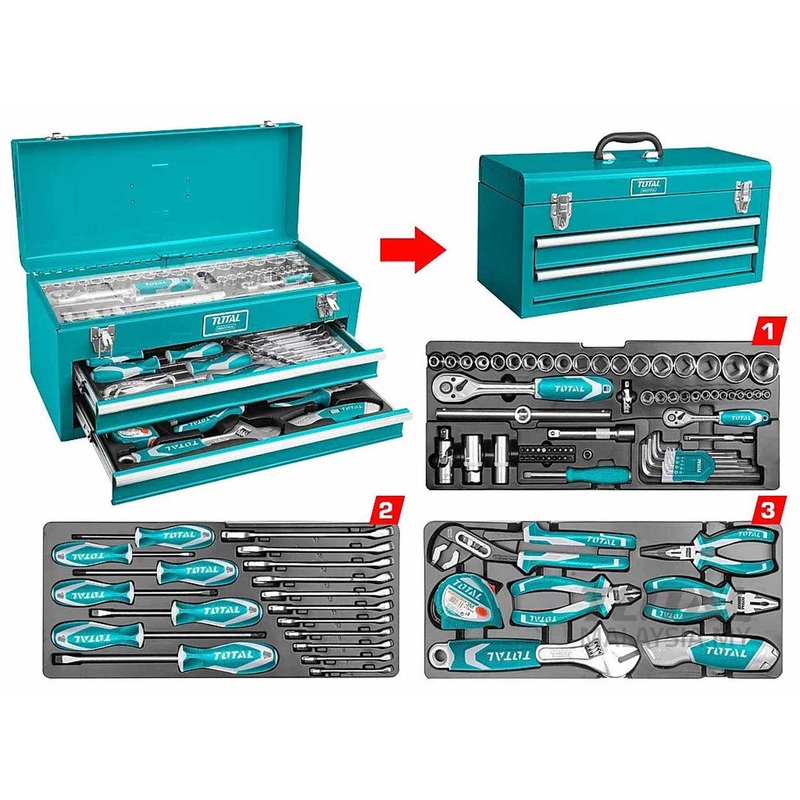 Total 97 Pcs Tools Chest Set THPTCS70971