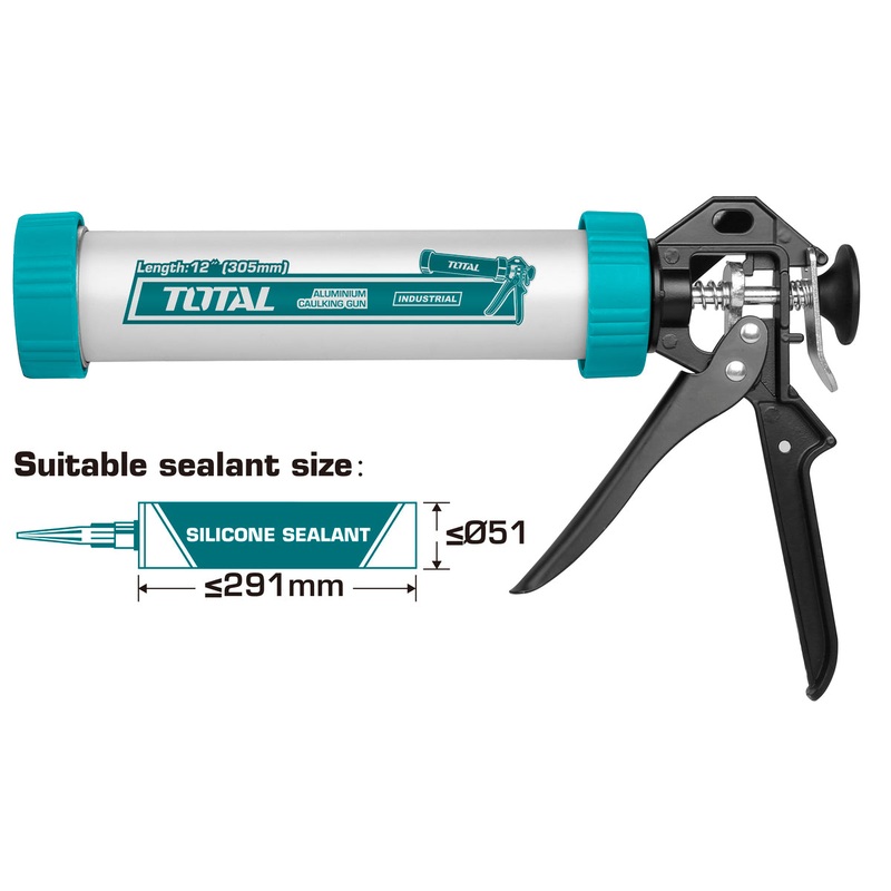 Total Aluminum Caulking Gun THT20112
