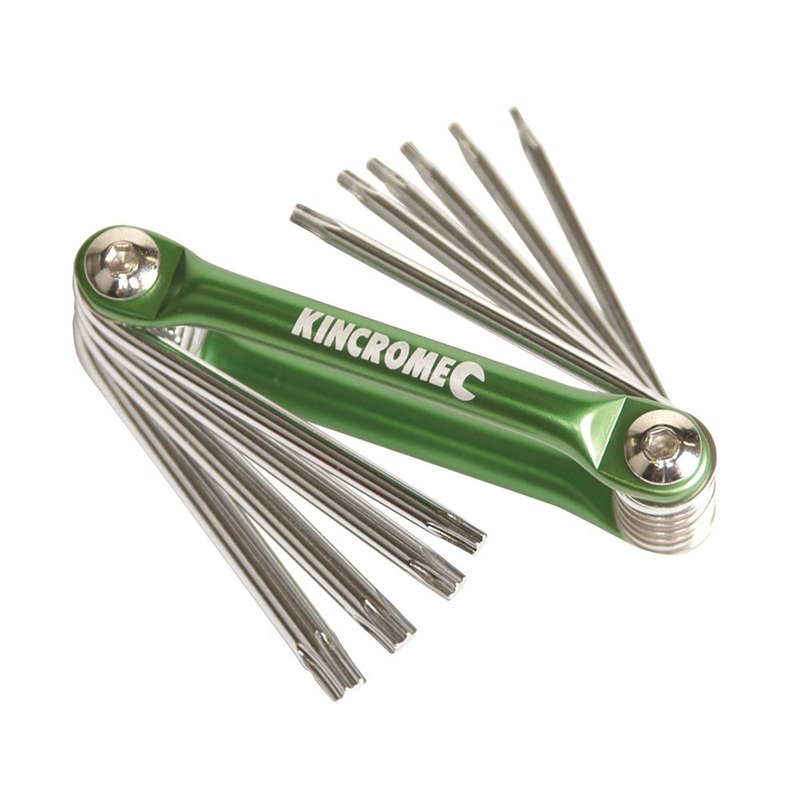 10 PIECE KEY WRENCH FOLD TORX SET