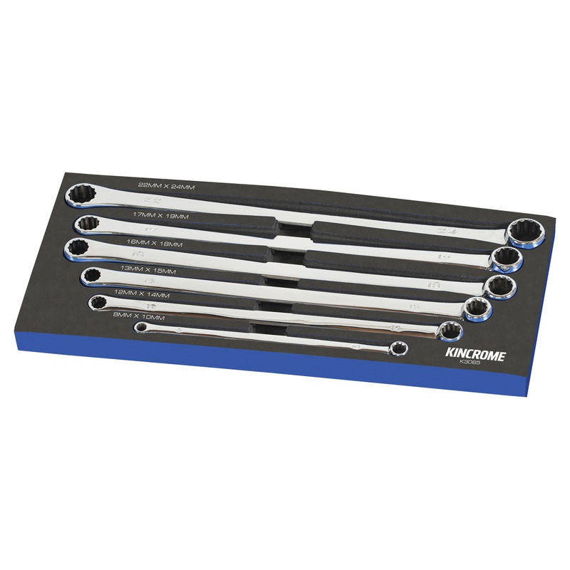 (d)6PCE 0 OFFSET SPANNER SET METRIC