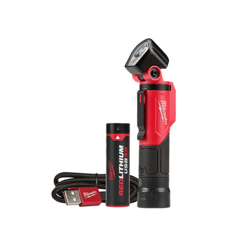 MILWAUKEE 4V 3.0AH REDLITHIUM USB PIVOTING WORK LIGHT KIT – L4PWL-301